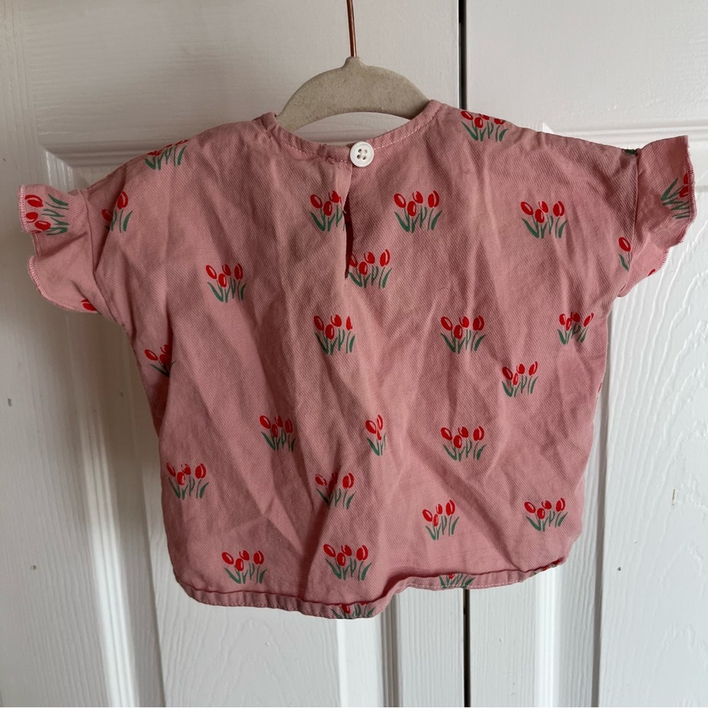 Siaomimi floral ruffle top blouse - Picture 5 of 6